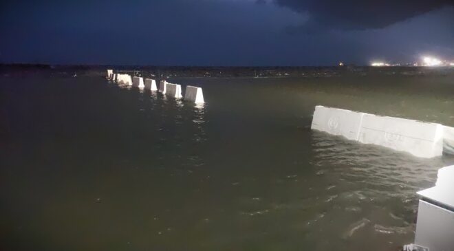 Tekirdağ’da Tsunamiyi Andıran Görüntüler: Deniz şehre kadar girdi